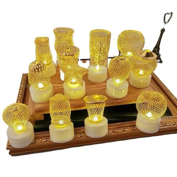 2 Pcs Set Decoration Led Candle Light Night For Home