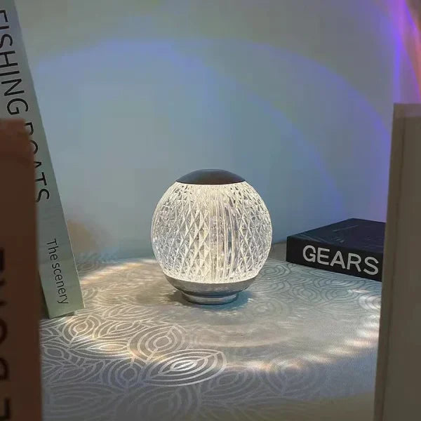 32-Color Crystal Ball LED Table Lamp – Rechargeable