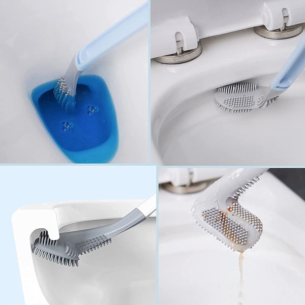 360 Deep Golf Head Brush Toilet Bowl Cleaner Brush,