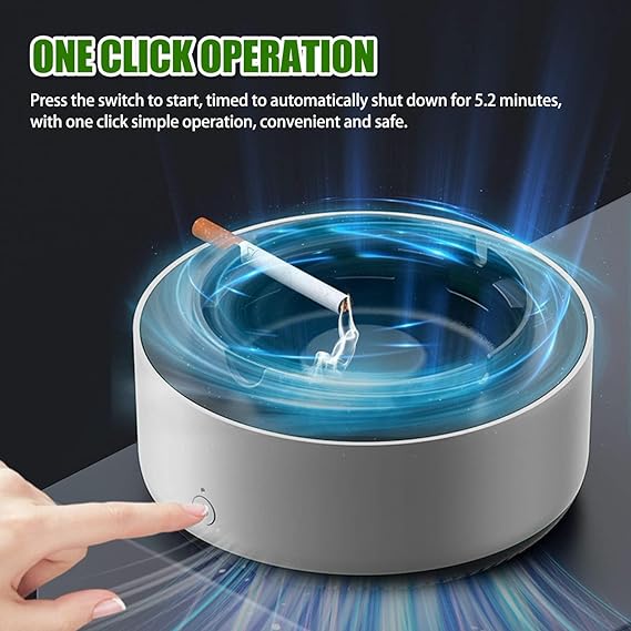 Smokeless Ashtray with Air Purifier – 2-in-1 Electronic Ashtray