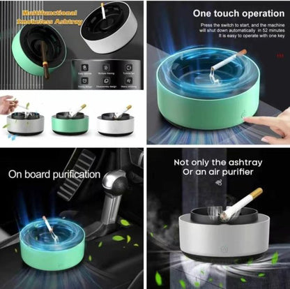 Smokeless Ashtray with Air Purifier – 2-in-1 Electronic Ashtray