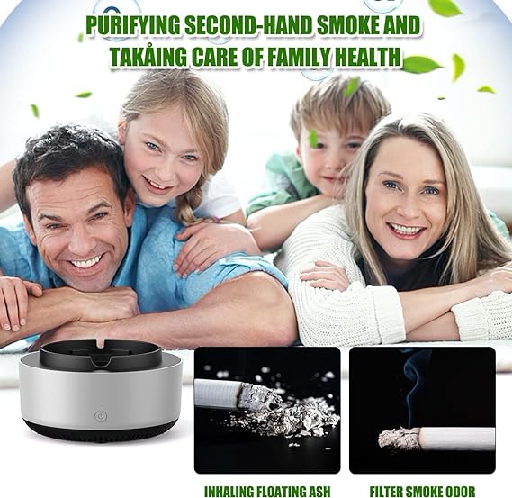 Smokeless Ashtray with Air Purifier – 2-in-1 Electronic Ashtray