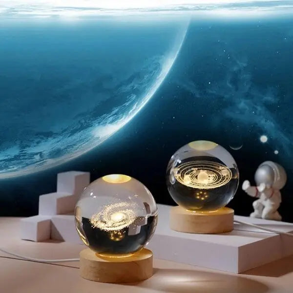 Crystal Ball Moon Table Lamp - Luxenish