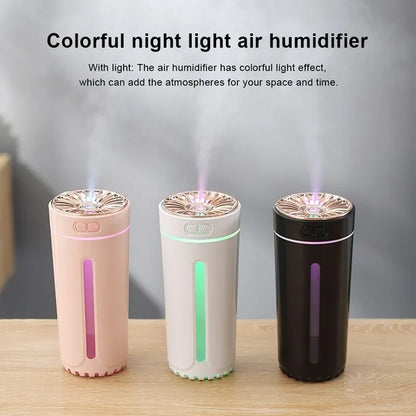 Esogoal 300ml USB Car Humidifier with Colorful Lights