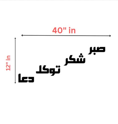 Four Elements Of Life, Sabar Shukar Dua Tawakkul,