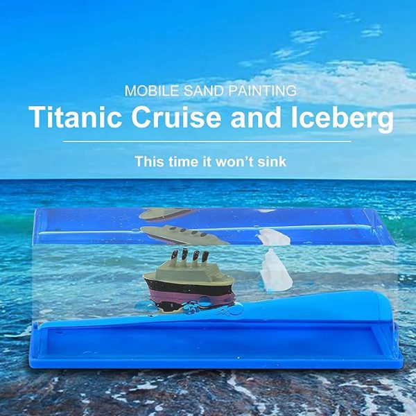 Titanic Cruise Iceberg Liquid Wave Toy – Calming Movement for Office & Home